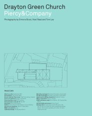 Drayton Green Church. Piercy & Company. AJ Specification 10.2019