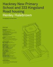 Hackney New Primary School and 333 Kingsland Road housing. Henley Halebrown. AJ Specification 03.2021