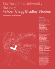 Staffordshire University Nursery. Feilden Clegg Bradley Studios. AJ Specification 11.2022