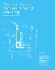 Common Ground Workshop. Clapham Gallery. AJ specification 05.2023