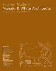 Towner gallery. Manalo and White Architects. AJ specification 09.2023