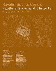 Ravelin sports centre. FaulknerBrowns architects. AJ specification 09.2023