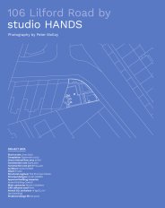 106 Lilford Road. studio HANDS. AJ Specification 07.2024