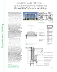 Sunderland city hall. Reconstituted stone cladding. Façades and cladding. FaulknerBrowns Architects. AJ 12.2024
