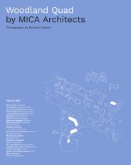 Woodland Quad. MICA Architects. AJ Specification 05.2025