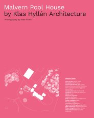 Malvern Pool House. Klas Hyllén Architecture. AJ specification 07.2025
