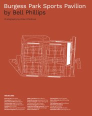 Burgess Park Sports Pavilion. AJ Specification 11.2025