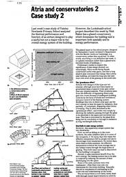 Atria and conservatories 2. Case study. AJ 18.05.83