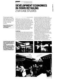 In-town retailing 2. Six case studies. AJ 25.5.88