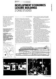 Leisure buildings 2. Case studies. AJ 7.12.88