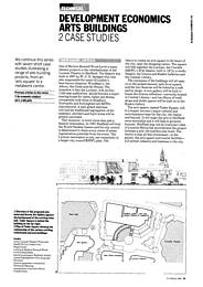 Arts buildings 2. Case studies. AJ 8.3.89