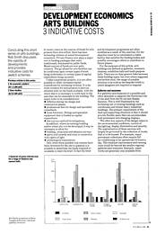 Arts buildings 3. Indicative costs. AJ 15.3.89