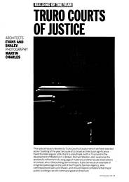 Truro courts of justice. AJ 28.09.88