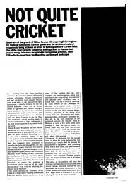 Not quite cricket. AJ 15.09.82