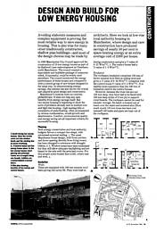 Design and build for low energy housing. AJ 21.11.84