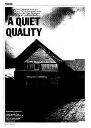 Quiet quality. AJ 25.01.89