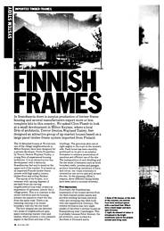 Finnish frames. AJ 10.07.85