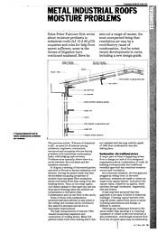 Metal industrial roofs: moisture problems. AJ 07.05.86