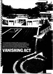 Vanishing act. RMC headquarters building, roof garden, Surrey. AJ 18.07.90