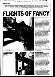 Queen Square, Bath, Georgian staircases: flight of fancy. AJ 26.09.90