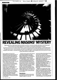 Revealing Masons' mystery (stair design: open well). AJ 26.09.90