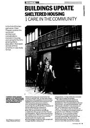 Sheltered housing: 1 care in the community. AJ 16.1.90