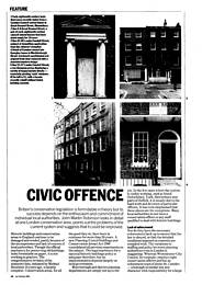 Civic offence. AJ 10.07.91