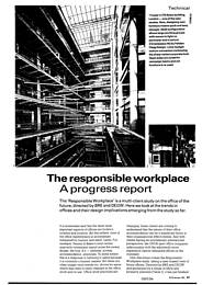 Responsible workplace. A progress report. AJ 22.01.92