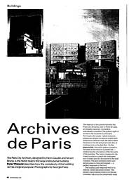 Archives de Paris. AJ 06.11.91