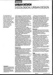 3. Ecological urban design. AJ 24.10.90