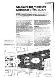 Measure for measure: sizing up office space. AJ 26.02.92