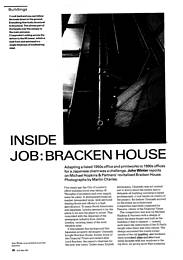 Inside job: Bracken House. AJ 27.5.92