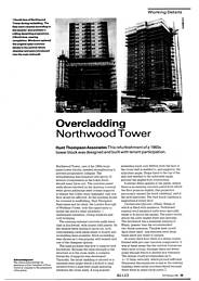 Overcladding: Northwood Tower. AJ 5.2.92