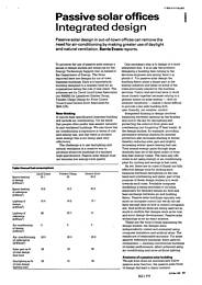 Passive solar offices. Integrated design. AJ 06.05.92