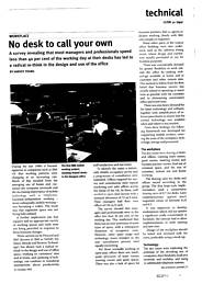 No desk to call your own. AJ 21.10.92