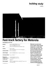 Fast-track factory for Motorola. AJ 16.9.92