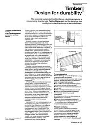 Timber. Design for durability. AJ 09.09.92