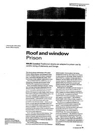 Roof and windows: prison. AJ 2.9.92