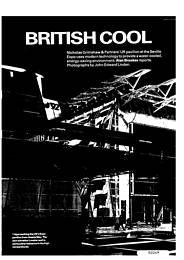 British cool: Expo 92 UK pavilion. AJ 17.6.92