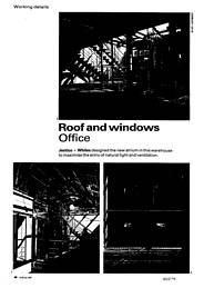 Roof and windows: office. AJ 29.7.92