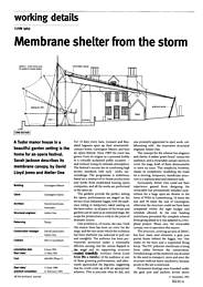 Membrane shelter from the storm. AJ 11.11.92