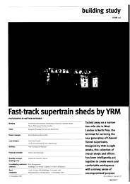 Fast-track supertrain sheds by YRM. AJ 11.11.92