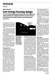 Energy labelling. Low-energy housing design. AJ 16.12.92