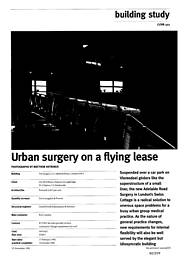 Urban surgery on a flying lease. AJ 25.11.92