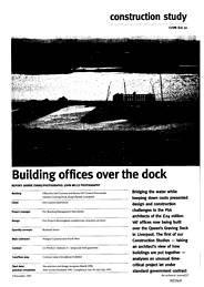Building offices over the dock. AJ 09.12.93