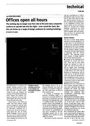 Offices open all hours. AJ 25.11.92