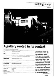 Gallery rooted in its context. Tate Gallery, St Ives, Cornwall. AJ 23.6.93