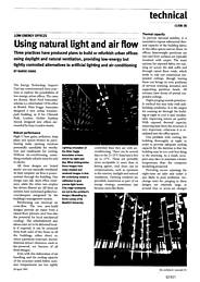 Low energy offices. Using natural light and air flow. AJ 28.04.93