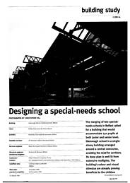 Designing a special needs school. Glenveagh School, Haberton Park, Belfast. AJ 31.3.93