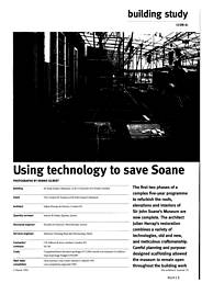 Using technology to save Soane. Sir John Soane's Museum, Lincoln's Inn Fields, London. AJ 3.3.93